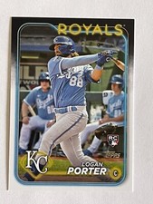 2024 TOPPS LOGAN PORTER #666 ROOKIE CATCHER KANSAS CITY ROYALS BASEBALL CARD
