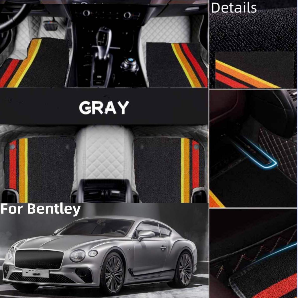 For Bentley Bentayga-Continental GT-Flying Spur-Mulsanne Car Floor Mat Carpets