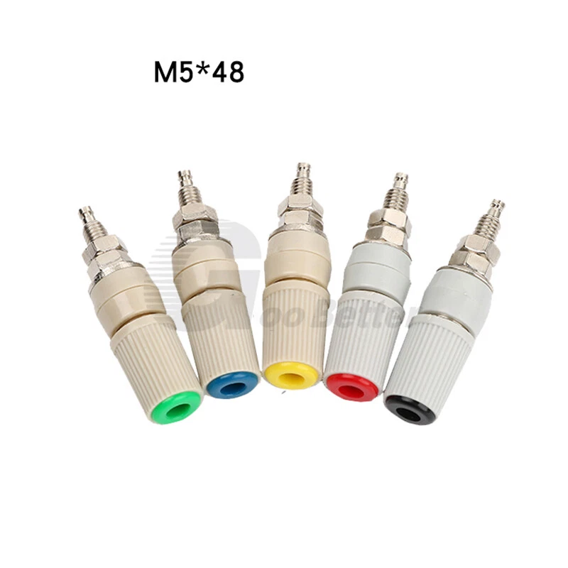 4mm Binding Post Banana Jack Socket Connector - Red Black Blue Yellow Green - Image 2 of 4