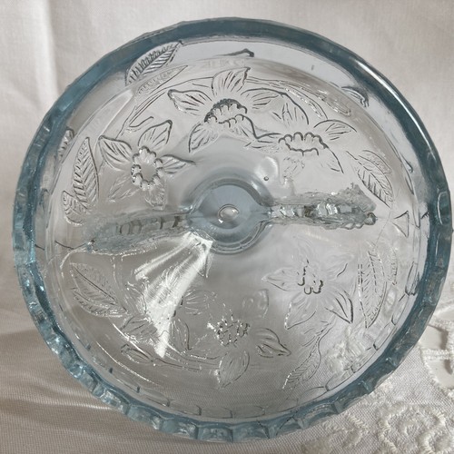 Sowerby art deco blue Butterfly Glass Candlestick No. 2552 - Picture 5 of 5