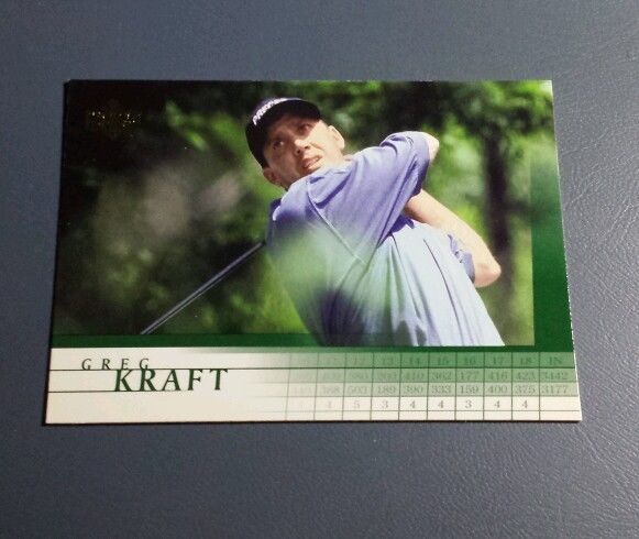 GREG KRAFT 2001 UPPER DECK GOLF CARD # 48 B7243