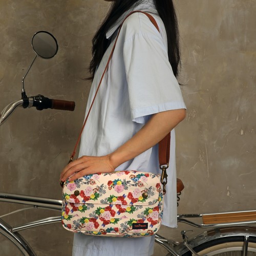 Borsa telaio bici tela TOURBON custodia tubolare superiore manubrio borsa a tracolla - Foto 9 di 24