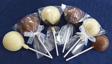 BELGIUM CHOCOLATE FOOTBALL THEME/SOCCER LOLLIPOPS/SWEETS PARTY BAG FILLERS