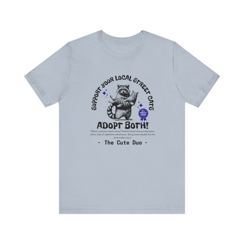 Lustiges Waschbär Shirt, Support Your Local Street Cats Shirt, Katzenliebhaber Shirt - Bild 31 von 50