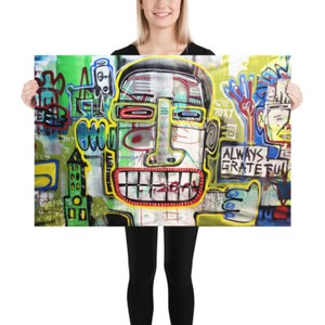 NEO-Street-Art-Graffiti-Print-Urban-Deco-Words-Dada-Poster-Wall-Pop-Spray-FACES