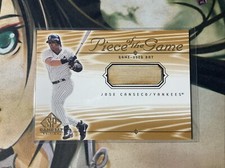 Jose Canseco 2000 Upper Deck SP Piece Of The Game-Used Bat #JC Card