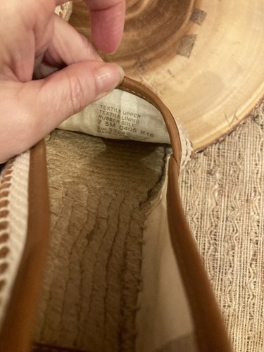 TORY BURCH Shaw ESPADRILLE Canvas and Jute SLIP ON Flat Loafers - WOMEN’S 7.5 US - Picture 15 of 15