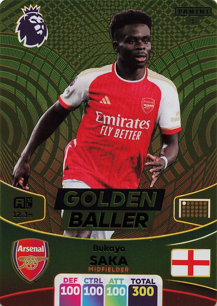 PANINI PREMIER LEAGUE ADRENALYN XL 2024 GOLDEN BALLER, LIMITED