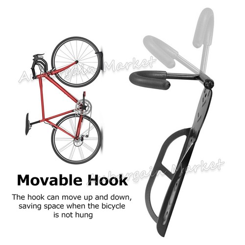 4PCS Steel Bicycle Bike Wall Rack Mount Stand Holder Hook Garage Storage Hanger - Picture 6 of 10