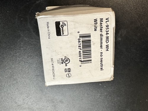 URC VL-9534-MD-WH Master Dimmer - No Neutral - Light Switch/Dimmer (White) - Picture 2 of 2