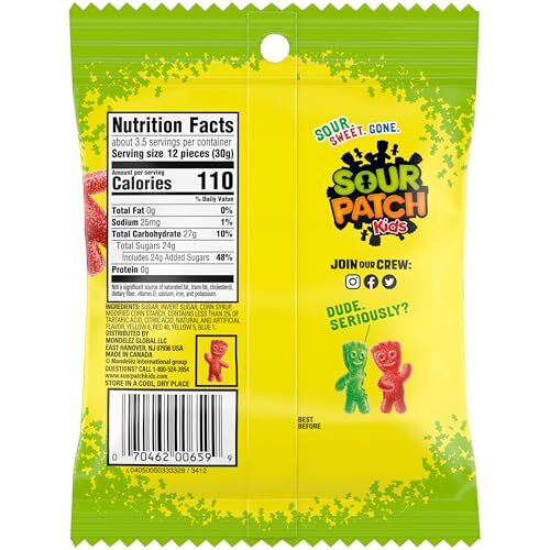 SOUR PATCH KIDS verschiedene weiche Kaubonbons 12er Pack 3,6 Unzen Beutel - Bild 12 von 18