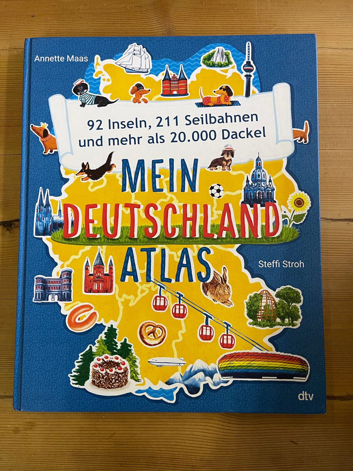 Thumbnail - Mein Deutschland Atlas Steffi Stroh Dtv 92 Inseln 211 Seilbahnen