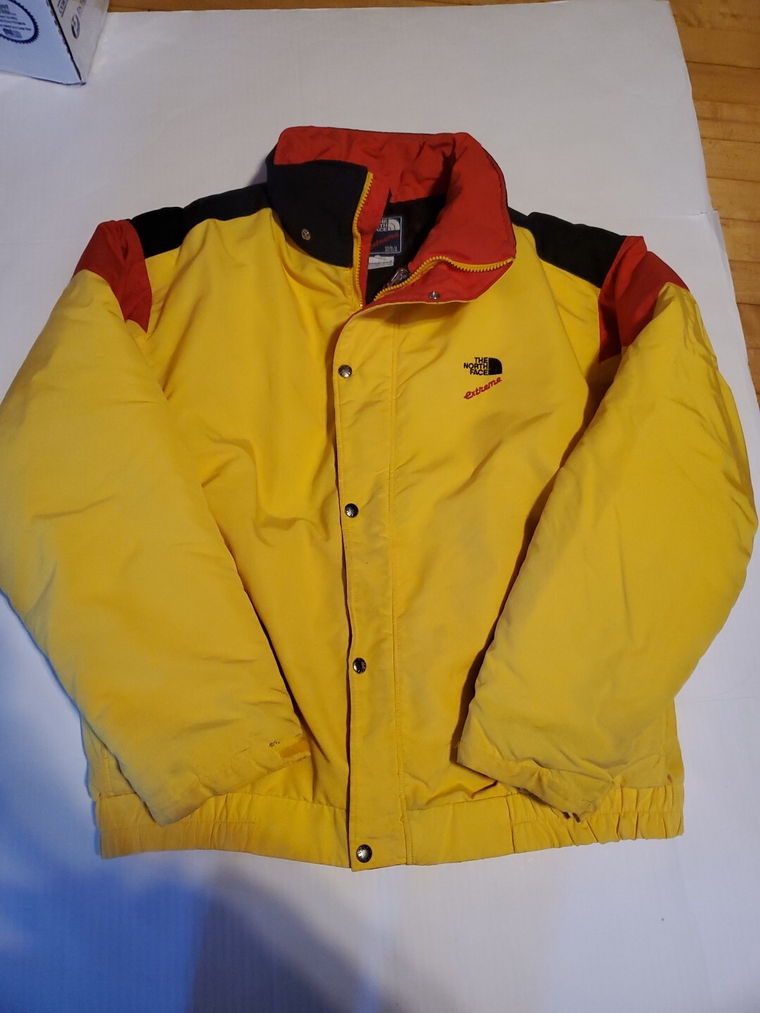 Vintage North Face Size XL Extreme Gore Tex Coat dble removable layer USA yellow