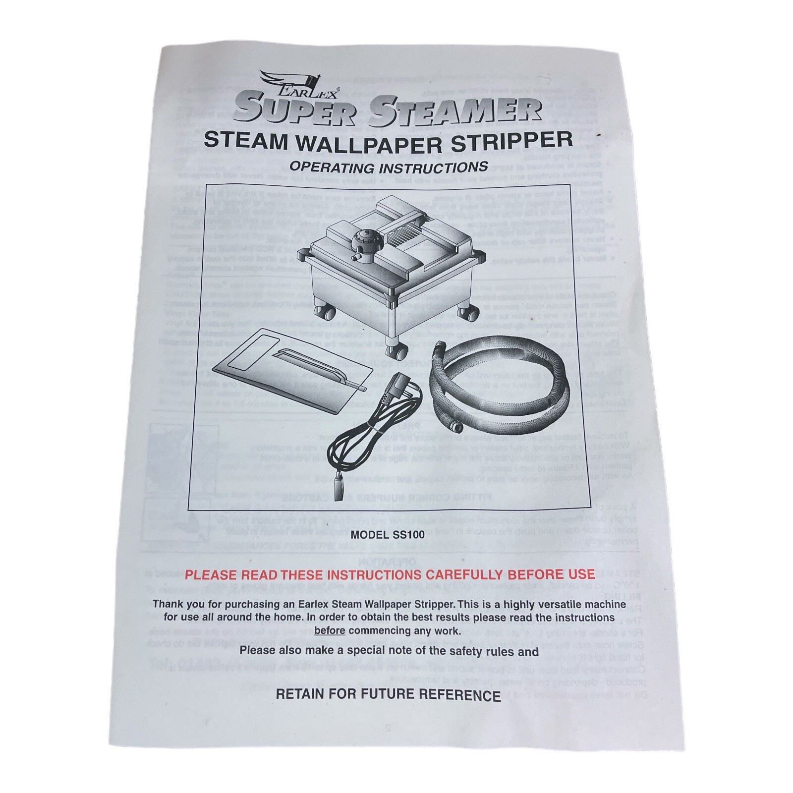 EARLEX 2300W 240V 4.5L Wallpaper Steamer Stripper Remover Carpet