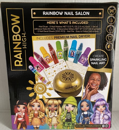 Rainbow High - Regenbogen Nagelstudio mit Premium Nageltrockner Neu im Karton Sparkling Nail Art - Bild 6 von 10