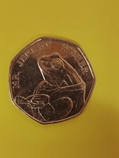 Mr Jeremy Fisher 50p Fifty Pence Coin Beatrix Potter 2017 Clean Circulated.(C69)
