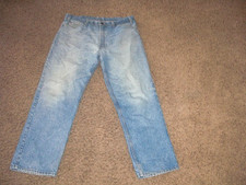 Vintage 80's LEVI'S 540 cotton Blue acid wash Jeans 38x30 made in USA