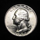 1959-D WASHINGTON QUARTER - GEM BU - 90% SILVER - SUPERB GEM BU
