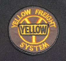 Nice Vintage Yellow Freight Truck Lines ~ Motor Express/Trucking Patch ~ Round