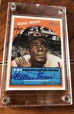 Minnie Minoso Cleveland Stadium Heritage Swan Song 15/25 Autograph Baseball Card