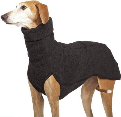 Esobo Fleece Dog Apparel Winter Warm Dog Coat Doggie Turtleneck Cozy Jacket L