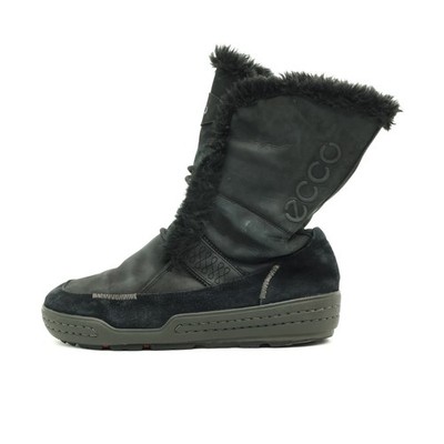 ECCO Damen Winterstiefel Stiefel Schwarz Leder Mittel Warmfutter Winter EU 39