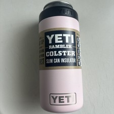 YETI Rambler 12 oz Colster Slim Can Insulator Ice Pink RARE Limited Edition New