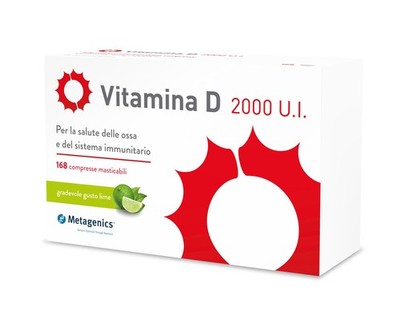 Vitamina D 2000 UI Metagenics  168 Compresse Masticabili