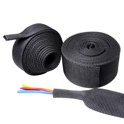Heat Shrink Braided Wire Conduit 2:1 Ratio Flexible Wear-Resistant Sleeve Lot