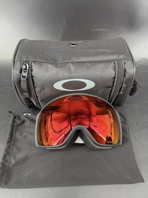 Oakley Flight Tracker M Matte Black Prizm Snow Torch Goggles Case Bag
