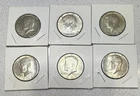 1968 D Kennedy Half Dollar Silver 50C Coins Lot of 6 Circulated