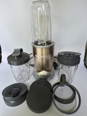 Nutribullet 900W Smoothie Maker Set Rosegold mit Zubehör 