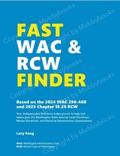 Fast WAC & RCW Finder-Keyword Index Washington State Electrical Exam-Lucy Fong