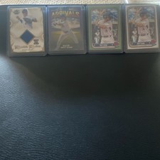 Matt Shaw Leaf Topps Onyx 2023 Cubs Rookie Relics Arrivals Vintage 4 Card Lot.  