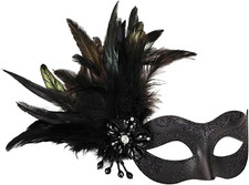 Masquerade Mask for Women Shiny Venetian Mask for Halloween Mardi Gras Costume P