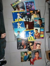 Lot Of 12 Elvis Presley Records Albums Vinyl, Clock Calendar and magazine