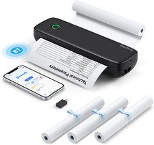 L81 Stampante Termica Portatile A4, Stampante Bluetooth Senza Inchiostro per Cel