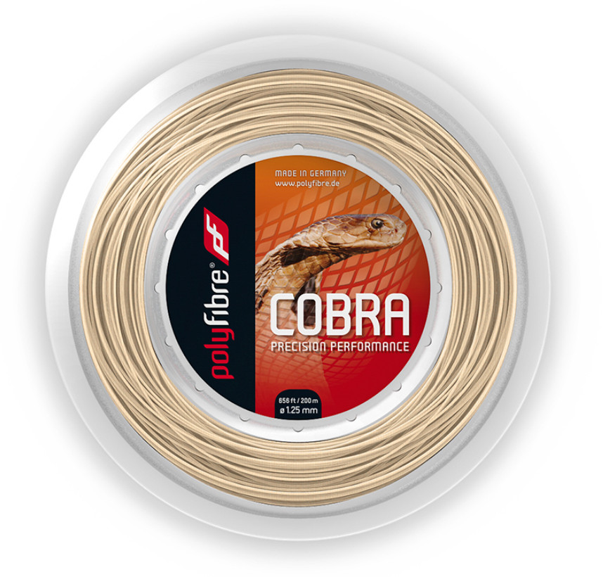 Polyfibre Cobra 125mm 200m Tennis String Racket Racquet String Poly NWT 31090₽