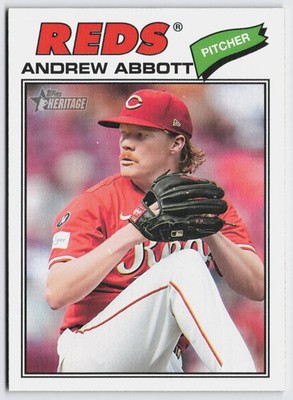 Andrew Abbott 2026 Topps Heritage #31 Cincinnati Reds