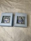 New ListingWedgwood Blue & White Jasperware Pine Bough & Cone Christmas Ornament With Box