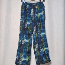 ZERO XPOSUR BLUE GREEN STRETCH WAIST WINTER SNOWBOARD SNOW SKI PANT L-14 Unisex