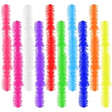 pcs Feather Boas 5ft Artificial Fluffy Boas Colorful Feather 10 Multi-color