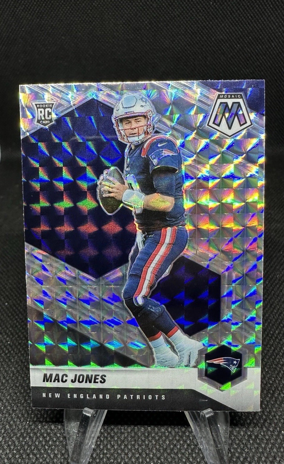 2021 Panini Mosaic Mac Jones Mosaic Prizm #306 Mac Jones (RC) Rookie