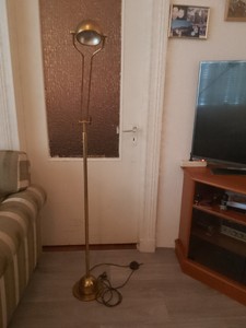 2 Stück Lampen-Harfen Aus Messing (8 Zoll) | Mit Kreuzblume & 1/4" Gewinde | Für Tisch- & Stehlampen