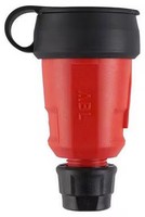 Abl Hightech Kupplung Schuko, Elamid, Manschette, IP44, Typ 1580, Rot (100000081