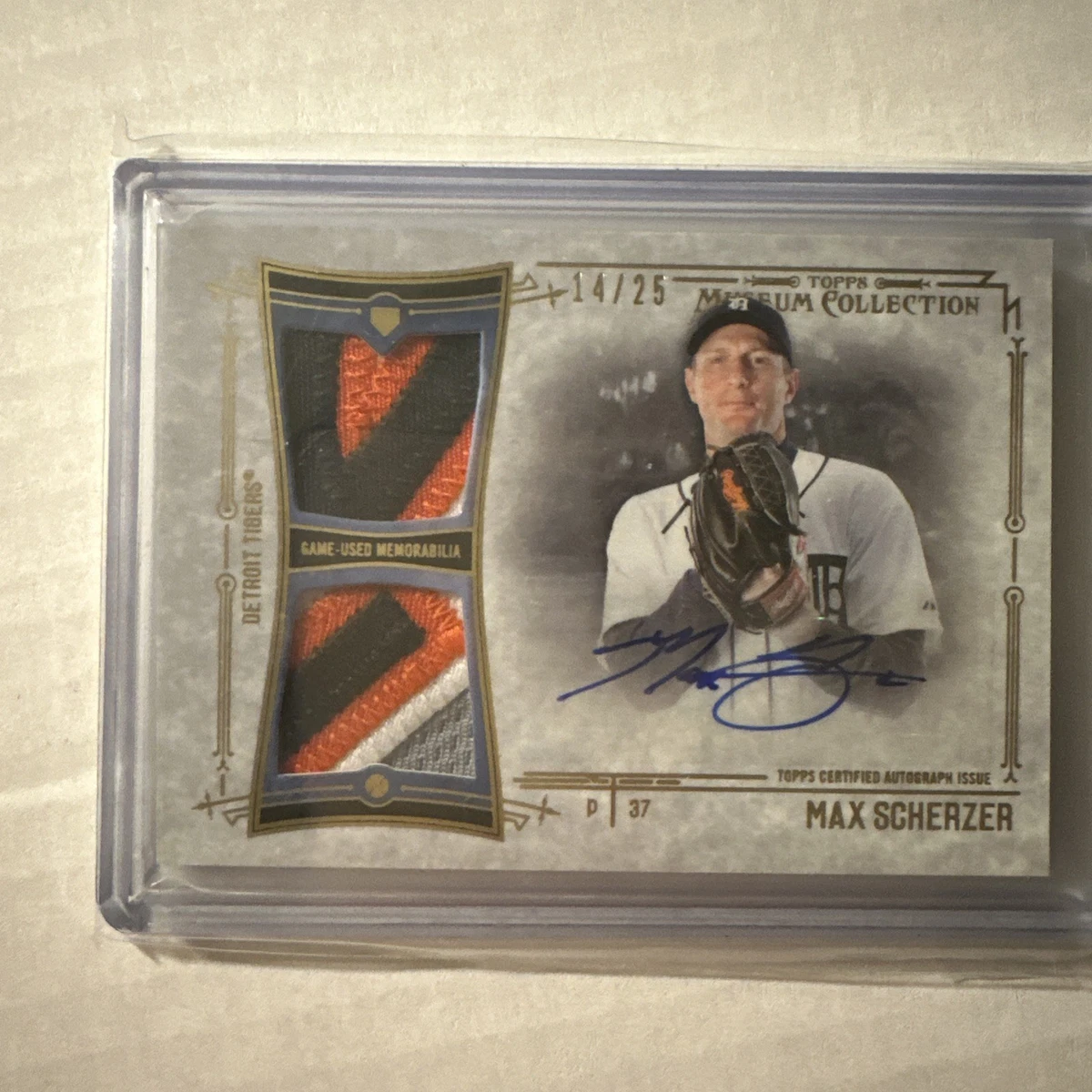 Max Scherzer Detroit Tigers Baseball Serial Numbered Sports