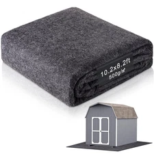 10.2 x 8.2 ft Outdoor Storage Shed Floor Mat Waterproof, 2MM Thickened Washab...