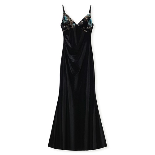 Chinesischer Anzug Damen Stickerei Mantel locker V-Ausschnitt Jacke Straps Rock Kleid - Bild 7 von 22