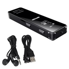 10M Range Recorder 128GB Digital Dictaphone with Password & Music Player