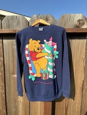 vintage 90s Disney Winnie the Pooh and Piglet holiday crewneck sweatshirt